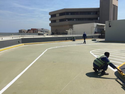 Parking Deck Polyurea Application 
